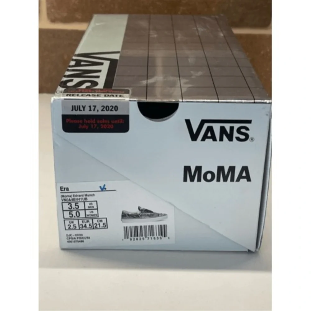 Vans Sneakers‎ Edvard Munch Moma Women Size 5 Black White The Scream New